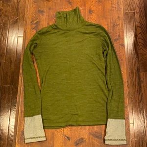 Prana green turtleneck size medium